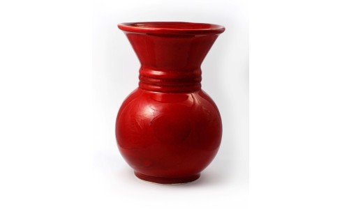 Váza kicsi, karika, piros